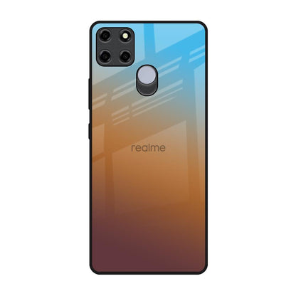 Rich Brown Realme C12 Glass Back Cover Online