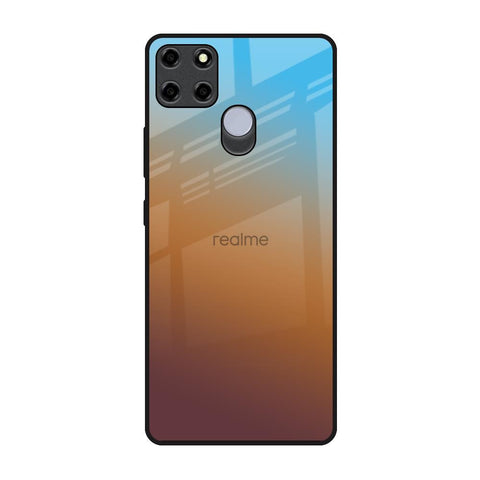 Rich Brown Realme C12 Glass Back Cover Online