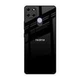 Jet Black Realme C12 Glass Back Cover Online