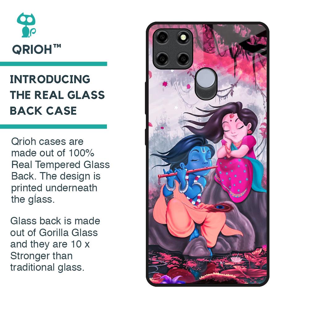 Radha Krishna Art Glass Case for Realme C12