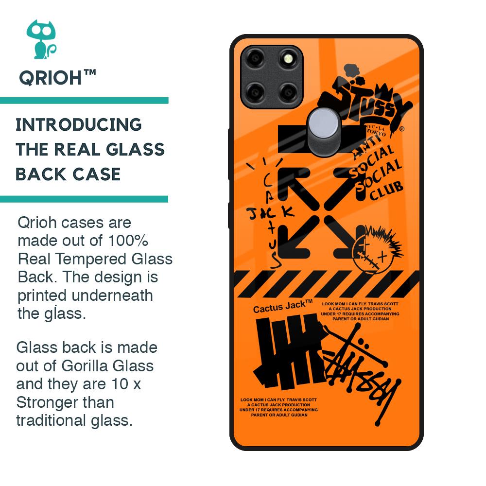 Anti Social Club Glass Case for Realme C12