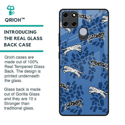 Blue Cheetah Glass Case for Realme C12