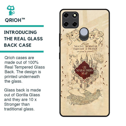 Magical Map Glass Case for Realme C12
