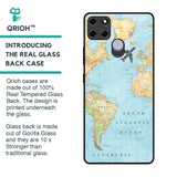 Travel Map Glass Case for Realme C12