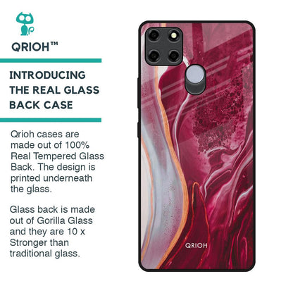 Crimson Ruby Glass Case for Realme C12
