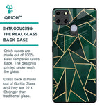 Abstract Green Glass Case For Realme C12