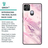 Diamond Pink Gradient Glass Case For Realme C12