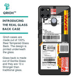 Cool Barcode Label Glass Case For Realme C12