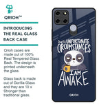 Struggling Panda Glass Case for Realme C12