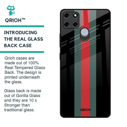 Vertical Stripes Glass Case for Realme C12