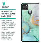 Green Marble Glass Case for Realme C12