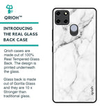 Modern White Marble Glass Case for Realme C12