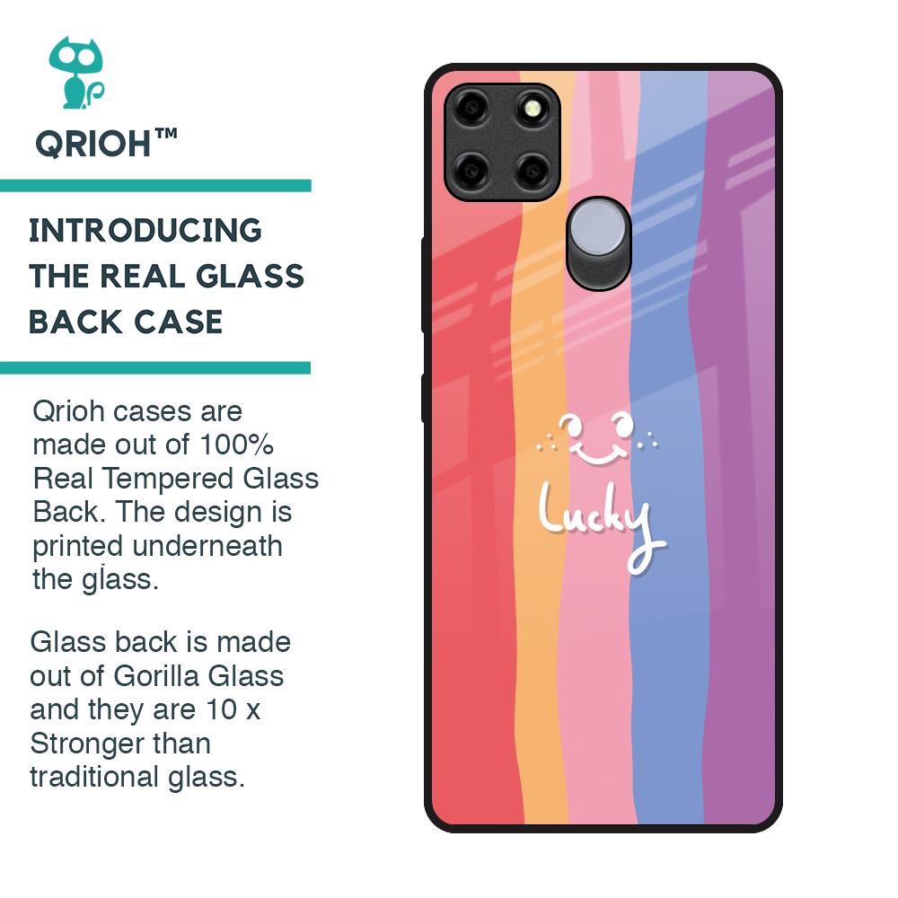 Lucky Abstract Glass Case for Realme C12
