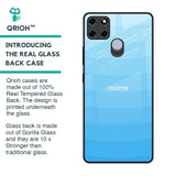 Wavy Blue Pattern Glass Case for Realme C12