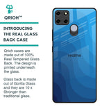 Blue Wave Abstract Glass Case for Realme C12