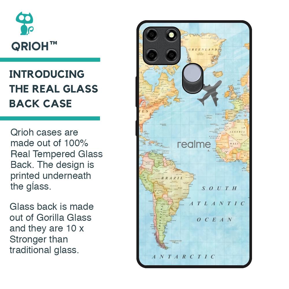 Fly Around The World Glass Case for Realme C12