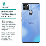 Vibrant Blue Texture Glass Case for Realme C12