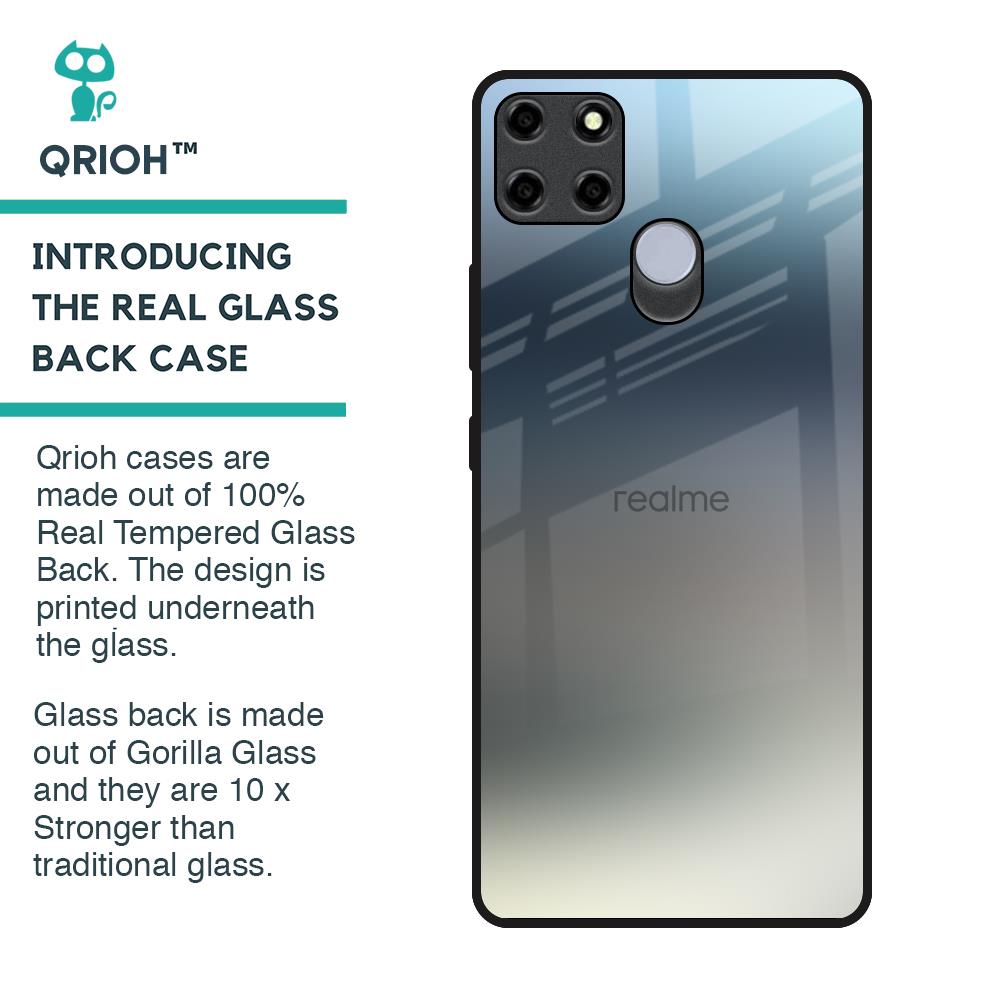 Tricolor Ombre Glass Case for Realme C12