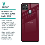 Classic Burgundy Glass Case for Realme C12