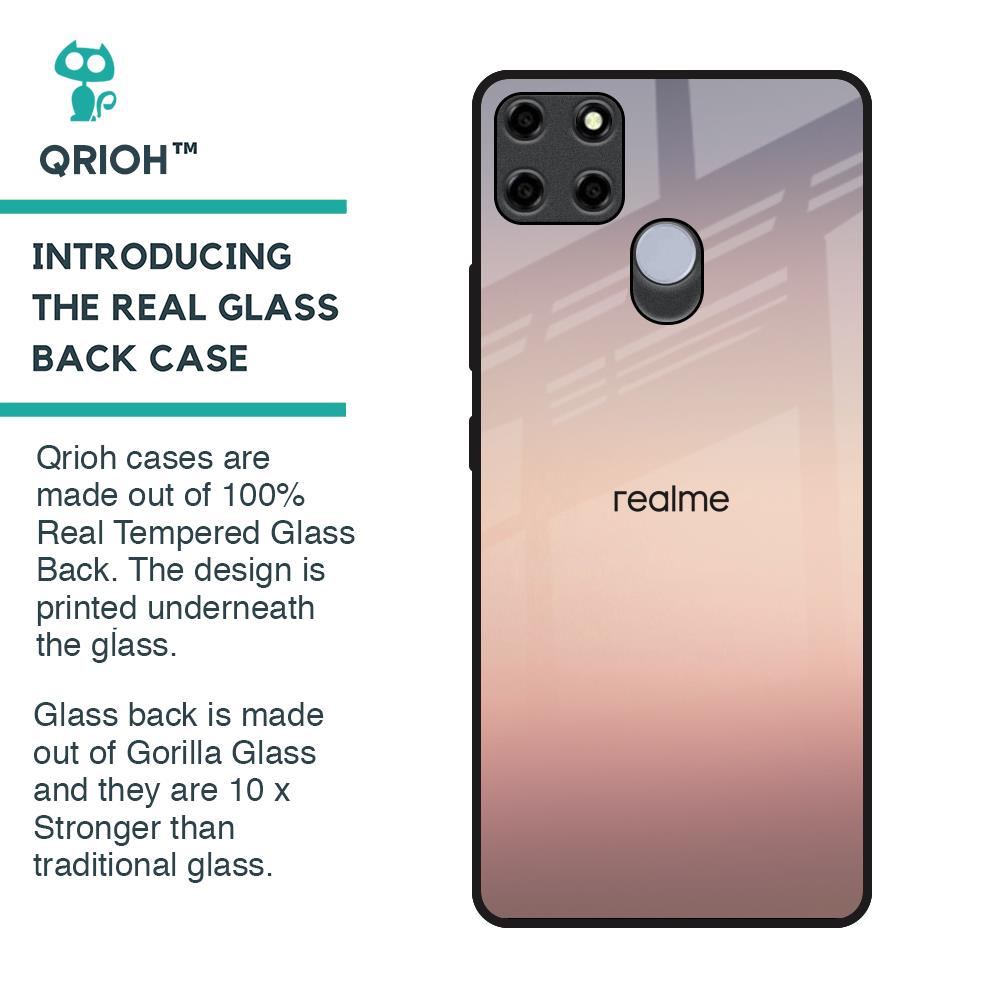 Golden Mauve Glass Case for Realme C12