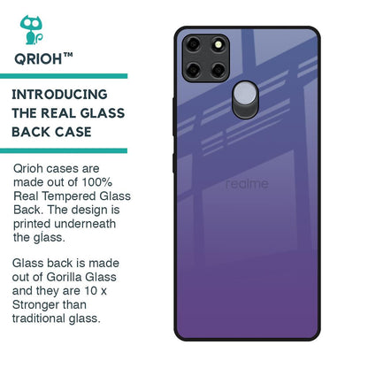 Indigo Pastel Glass Case For Realme C12