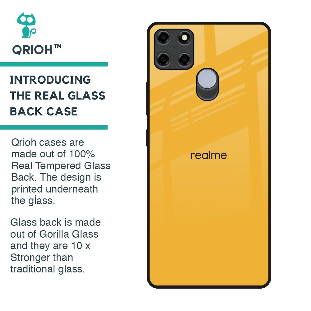 Fluorescent Yellow Glass case for Realme C12