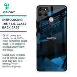 Polygonal Blue Box Glass Case For Realme C12