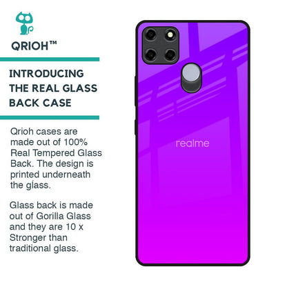 Purple Pink Glass Case for Realme C12