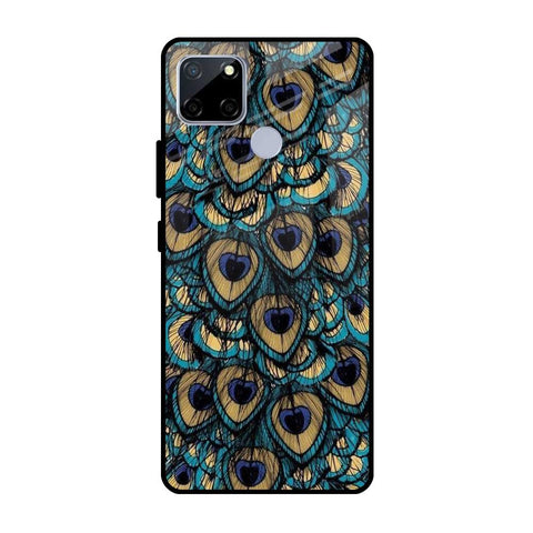 Peacock Feathers Realme C12 Glass Cases & Covers Online