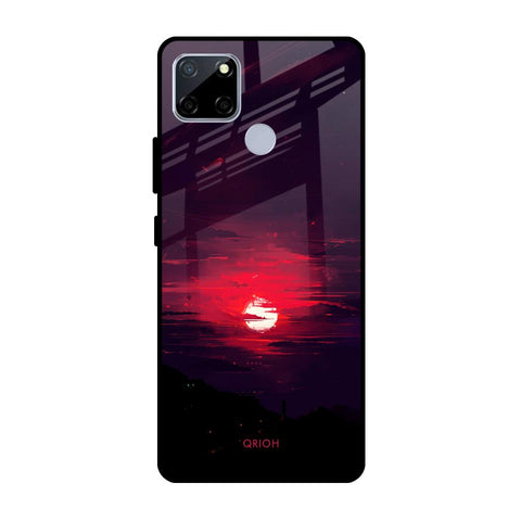 Morning Red Sky Realme C12 Glass Cases & Covers Online