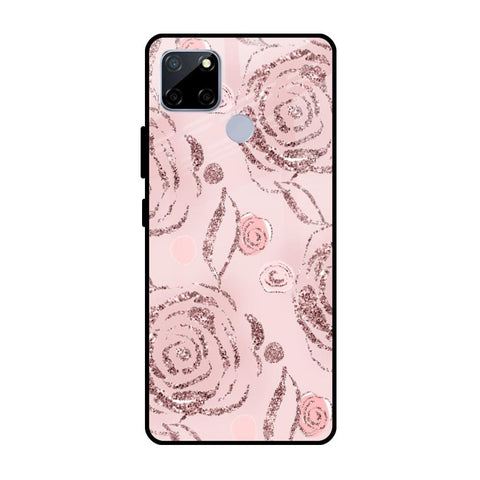 Shimmer Roses Realme C12 Glass Cases & Covers Online