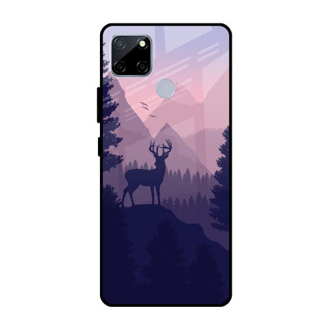 Deer In Night Realme C12 Glass Cases & Covers Online