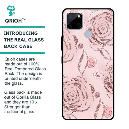 Shimmer Roses Glass case for Realme C12