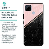 Marble Texture Pink Glass Case For Realme C12