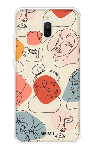 Abstract Faces Redmi 8A Dual Back Cover