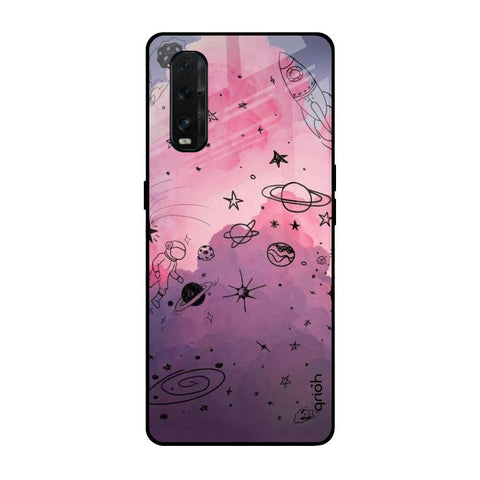 Space Doodles Oppo Find X2 Glass Back Cover Online