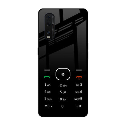 Classic Keypad Pattern Oppo Find X2 Glass Back Cover Online