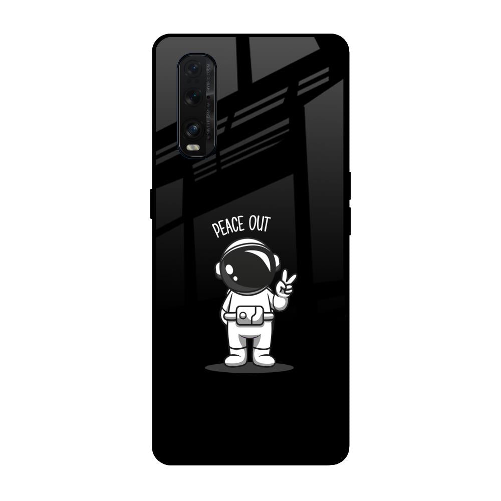 Peace Out Astro Oppo Find X2 Glass Back Cover Online