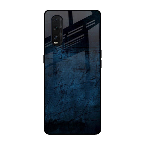 Dark Blue Grunge Oppo Find X2 Glass Back Cover Online