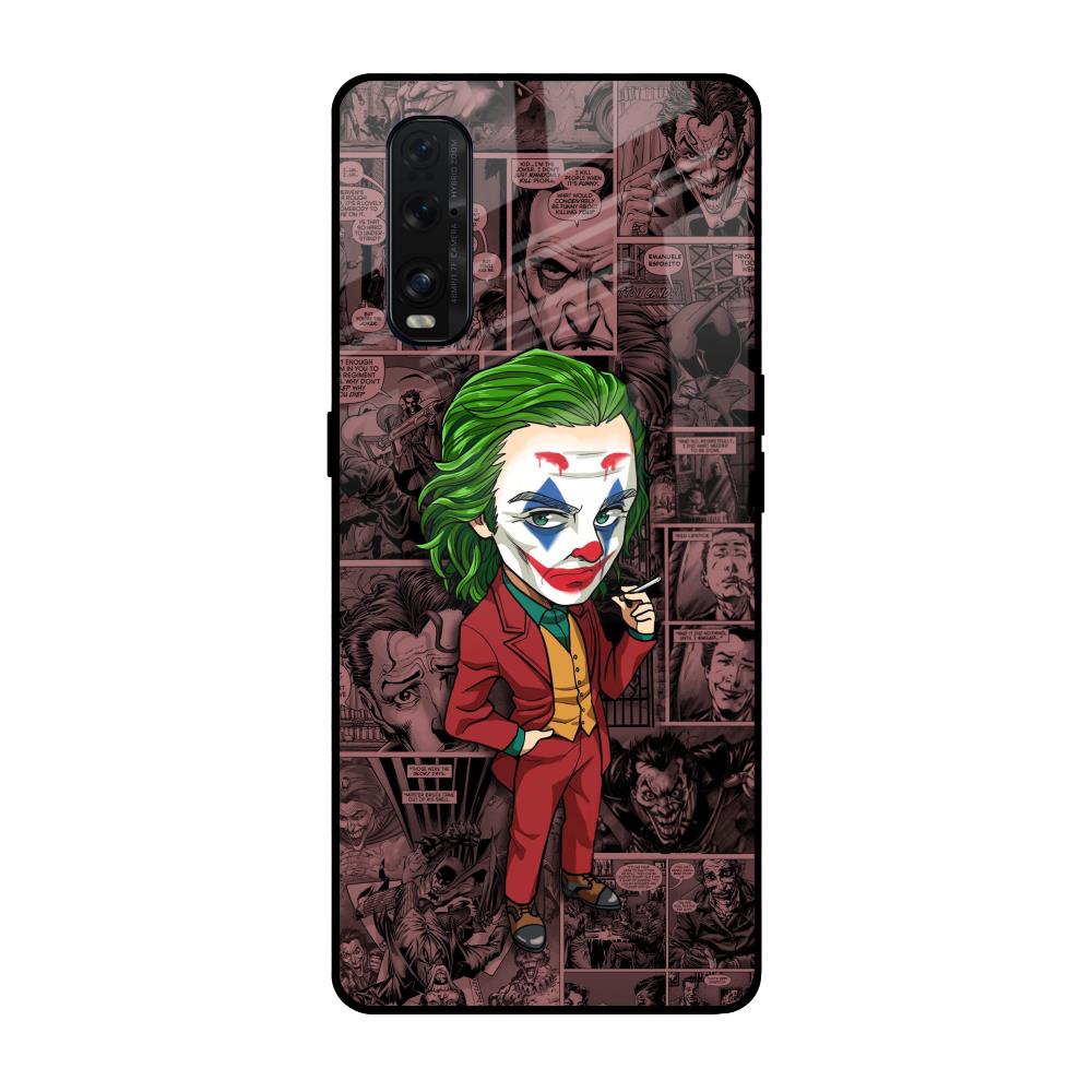 Joker Cartoon Oppo Find X2 Glass Back Cover Online