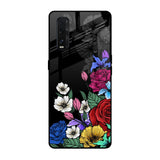 Rose Flower Bunch Art Oppo Find X2 Glass Back Cover Online