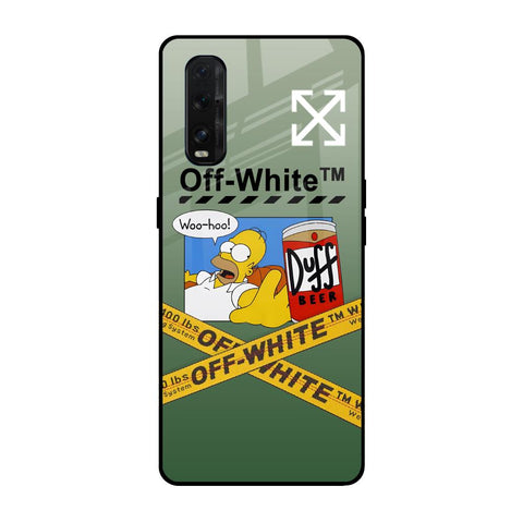 Duff Beer Oppo Find X2 Glass Back Cover Online
