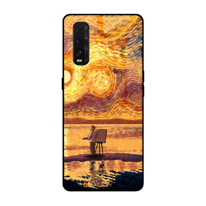 Sunset Vincent Oppo Find X2 Glass Back Cover Online
