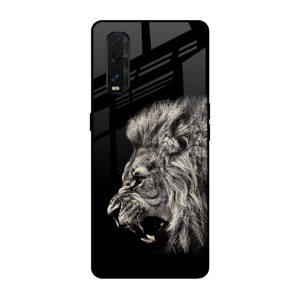 Brave Lion Oppo Find X2 Glass Back Cover Online