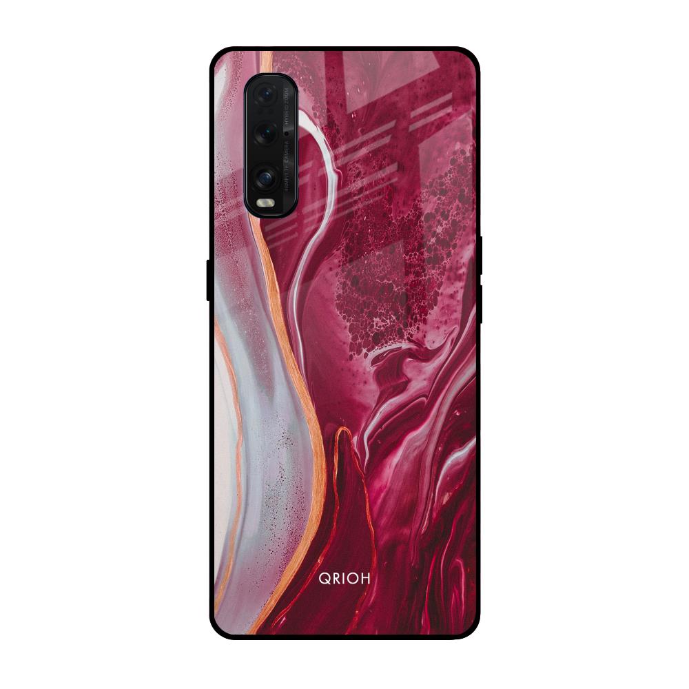 Crimson Ruby Oppo Find X2 Glass Back Cover Online