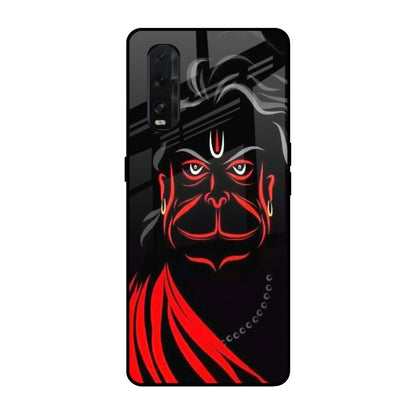 Lord Hanuman Oppo Find X2 Glass Back Cover Online