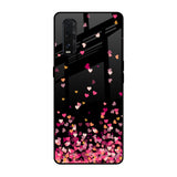 Heart Rain Fall Oppo Find X2 Glass Back Cover Online