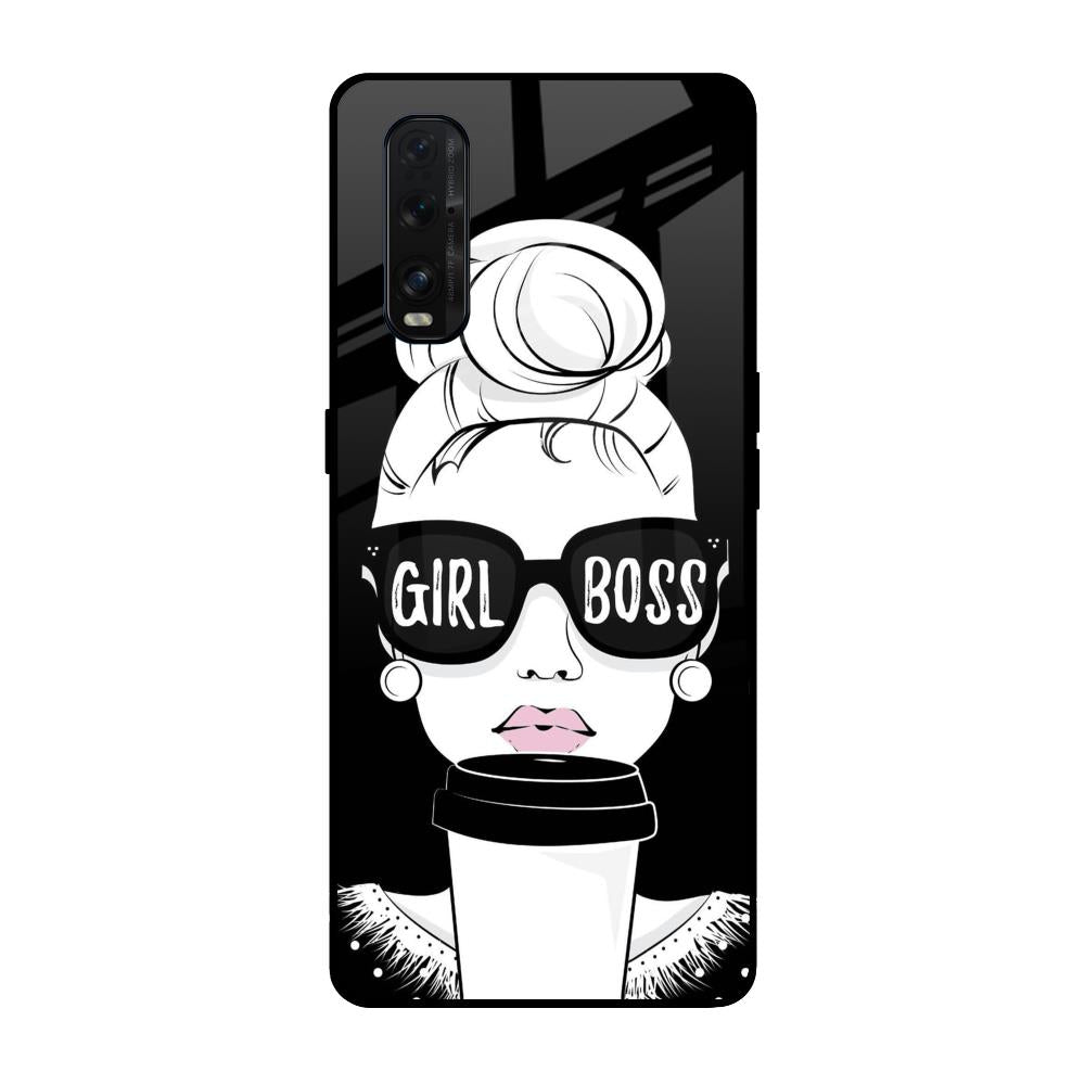 Girl Boss Oppo Find X2 Glass Back Cover Online