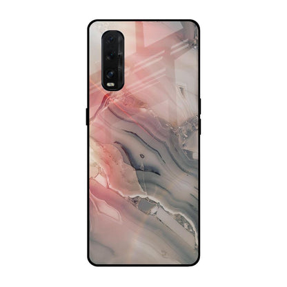 Pink And Grey Marble Oppo Find X2 Glass Back Cover Online