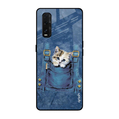 Kitty In Pocket Oppo Find X2 Glass Back Cover Online